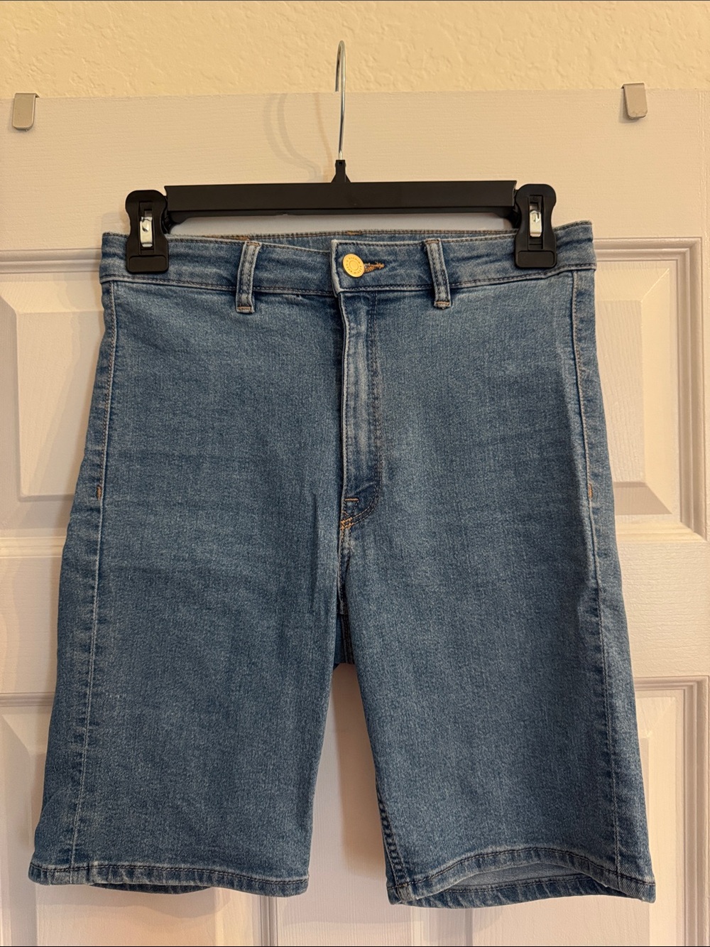 H&M Mid-Blue Denim Bermuda Shorts